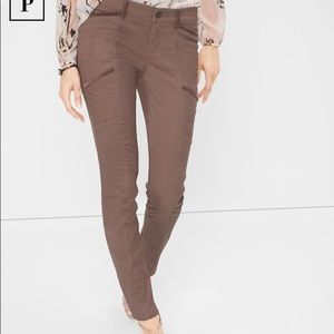 WHBM Brown Skimmer Pant Sz 0